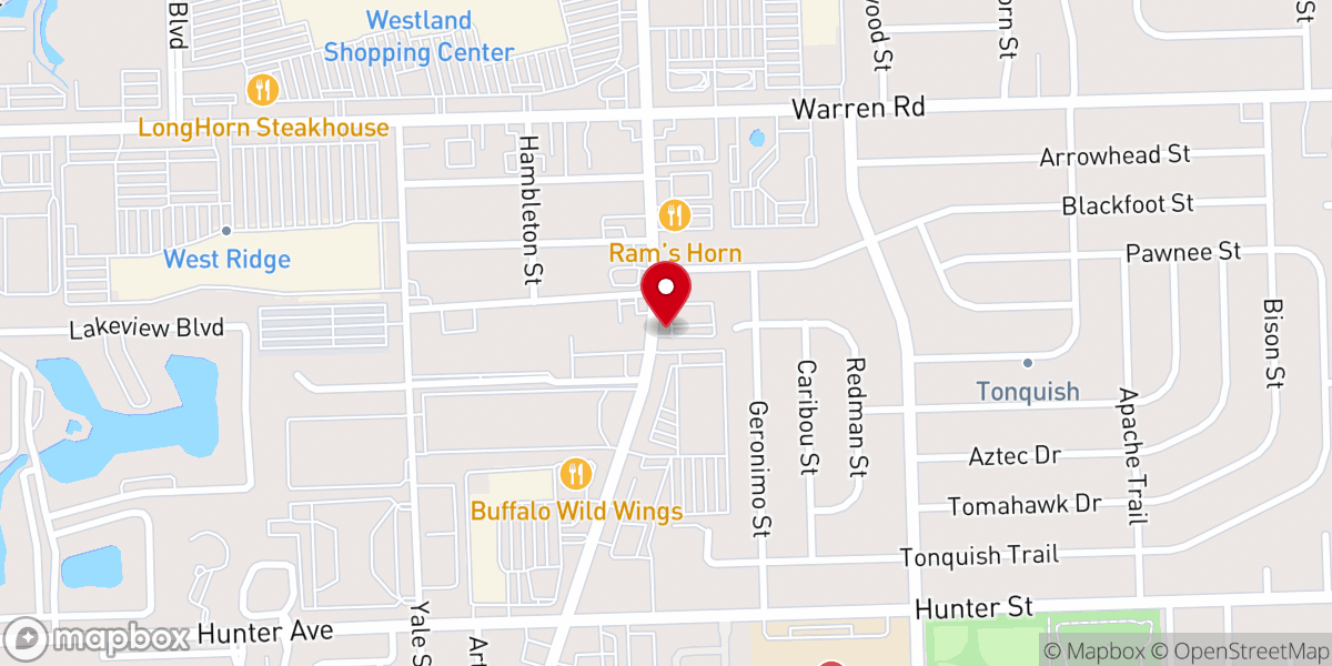 Map showing location of Gateway Family Worship Center Inc