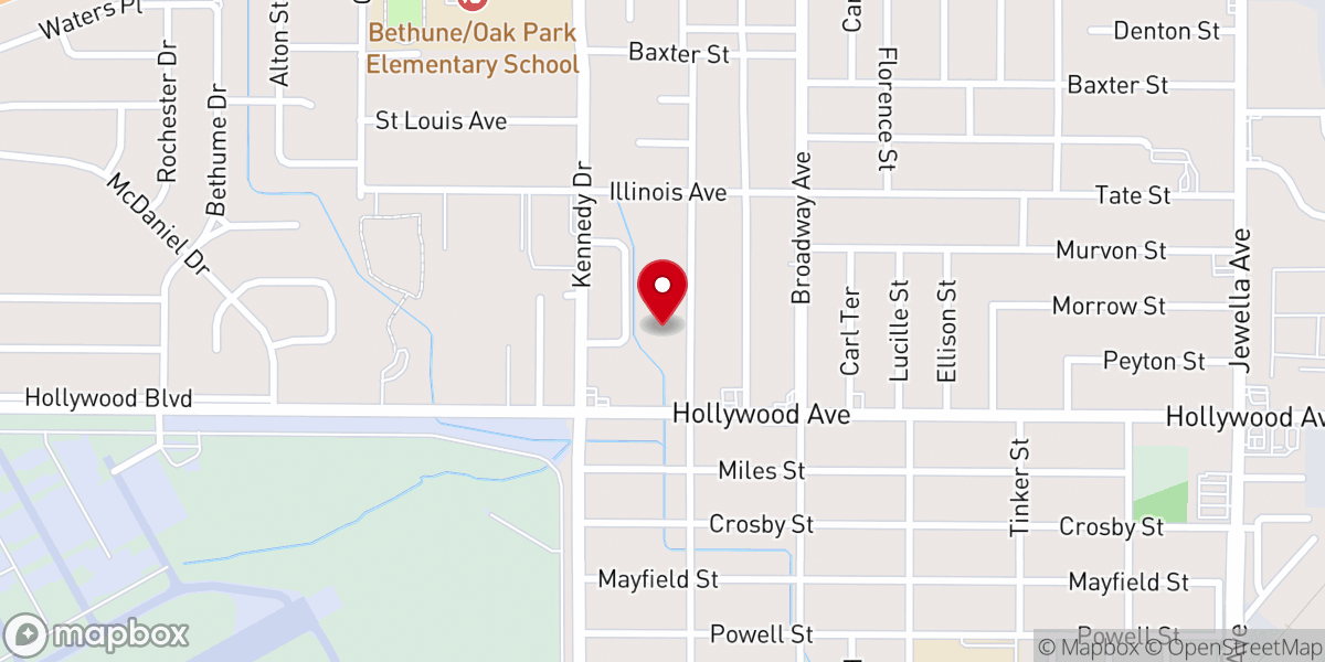 Map showing location of Emmanuel Christian Ministries