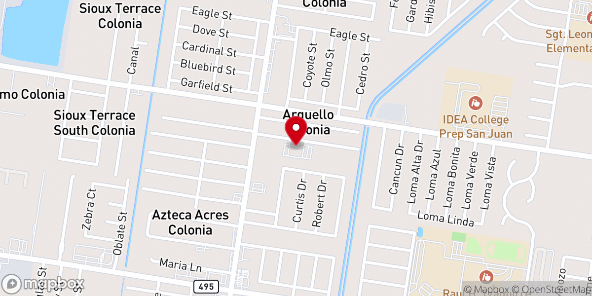 Map showing location of Cross Church ET