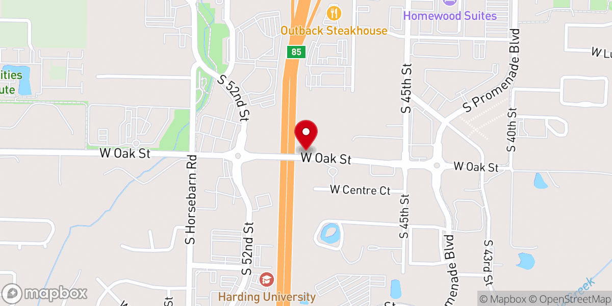 Map showing location of The Redeemed