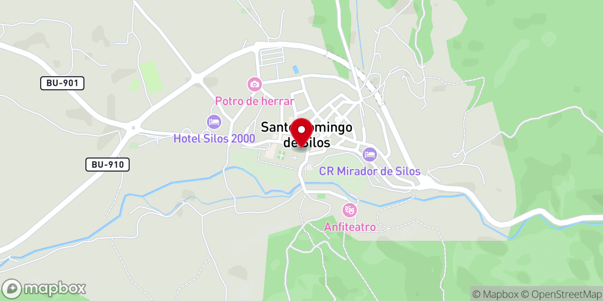Map showing location of Santo Domingo de Silos, Monasterio