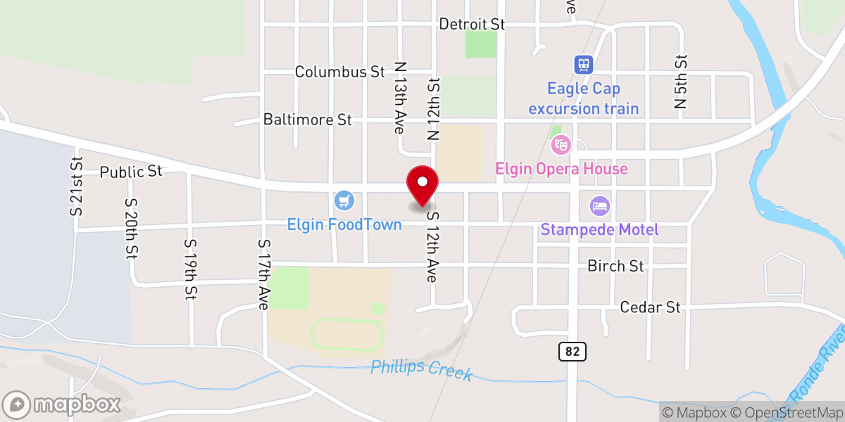 Map showing location of St Mary's Catholic Church