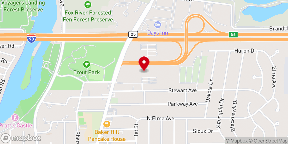 Map showing location of Living Gospel COGIC