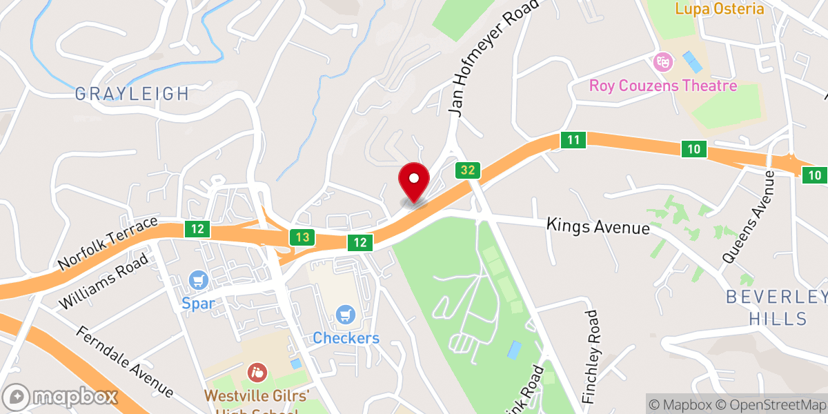 Map showing location of Westville Methodist Church