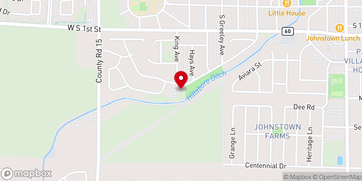 Map showing location of St John the Baptist Catholic Church