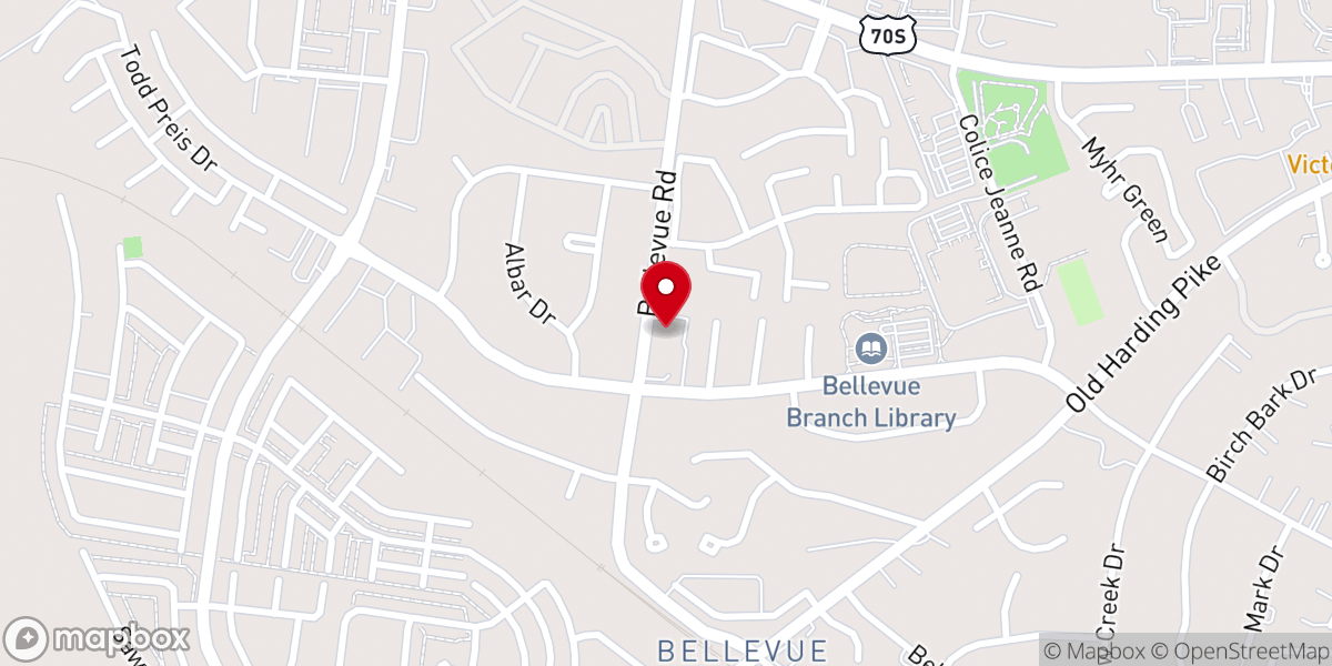 Map showing location of Redeemer Lutheran Church