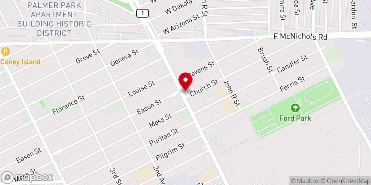 Map showing location of Master Dixson's Taekwon Do and Kung Fu Institute