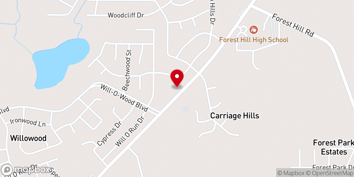 Map showing location of James Funchess