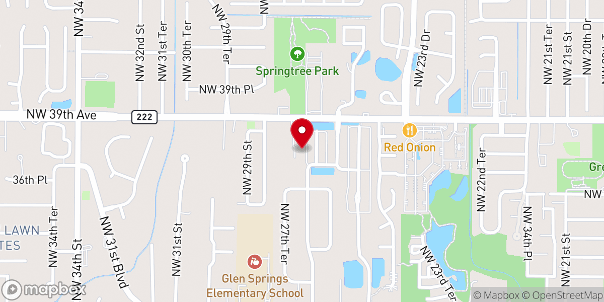 Map showing location of All Saints Anglican Church Gainesville Inc
