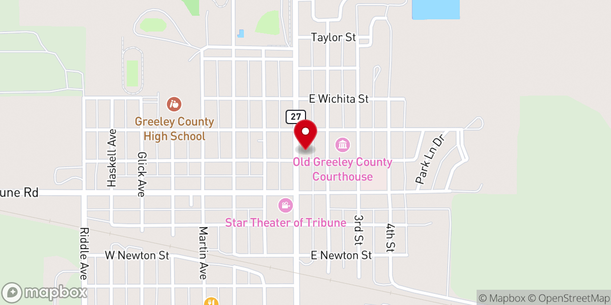 Map showing location of United Methodist Church