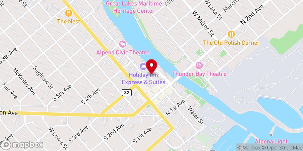 Map showing location of Shoreline Wesleyan Church
