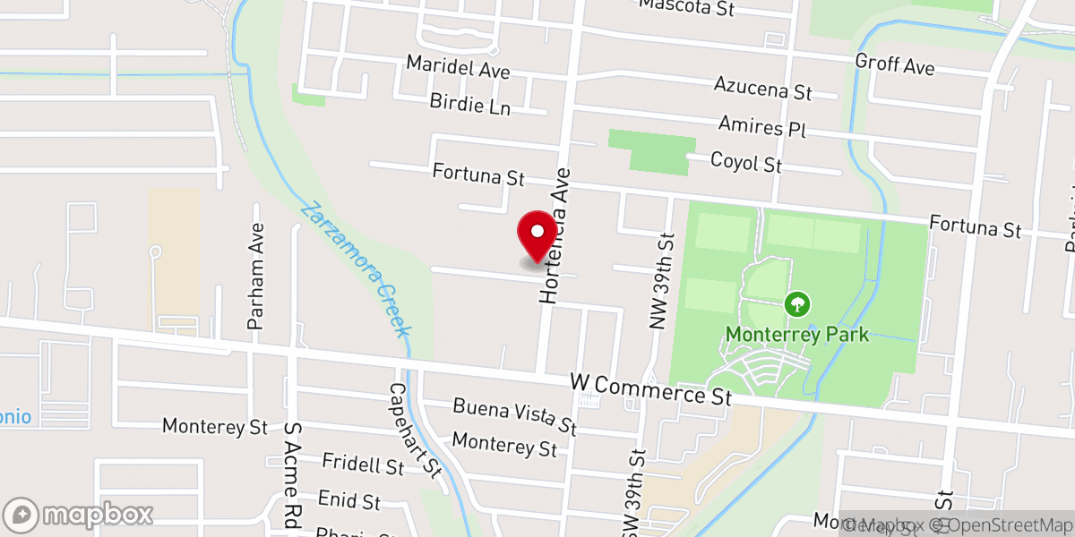 Map showing location of West Mount Calvary Church