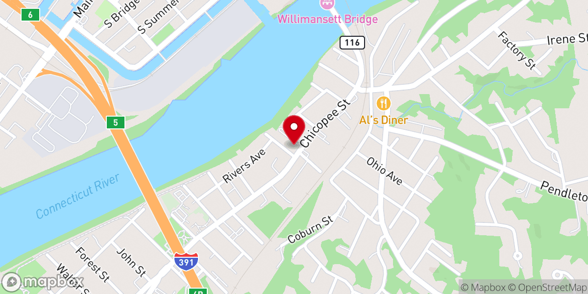 Map showing location of Our Fathers House Ministry Center
