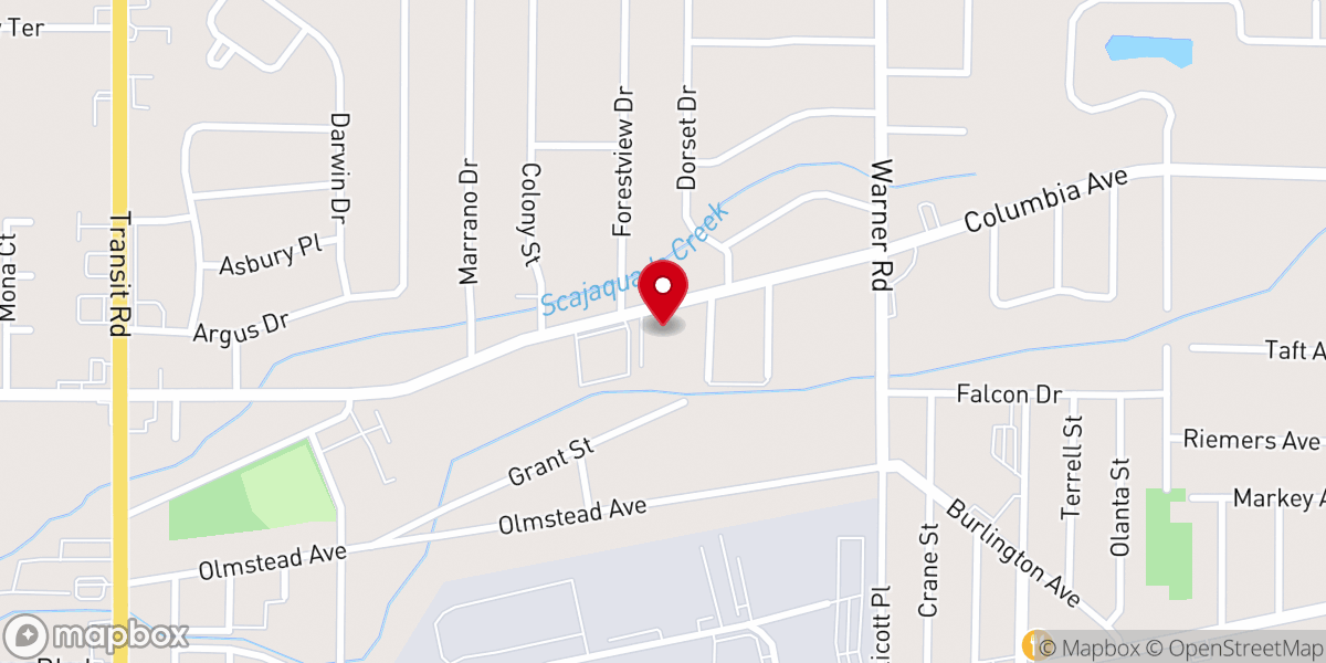 Map showing location of NorthPoint Free Will Baptist Church