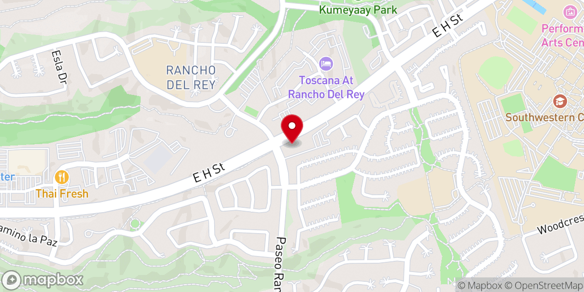 Map showing location of First United Methodist Church Chula Vista