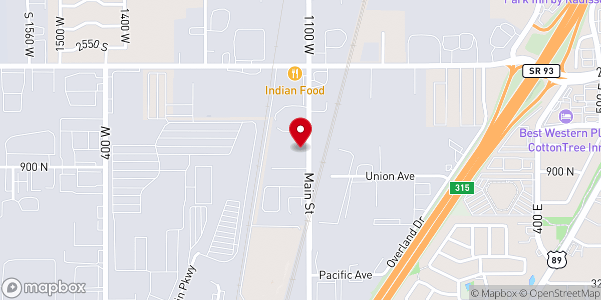 Map showing location of Utah St. Mary Ethiopian Orthodox Tewahedo Church