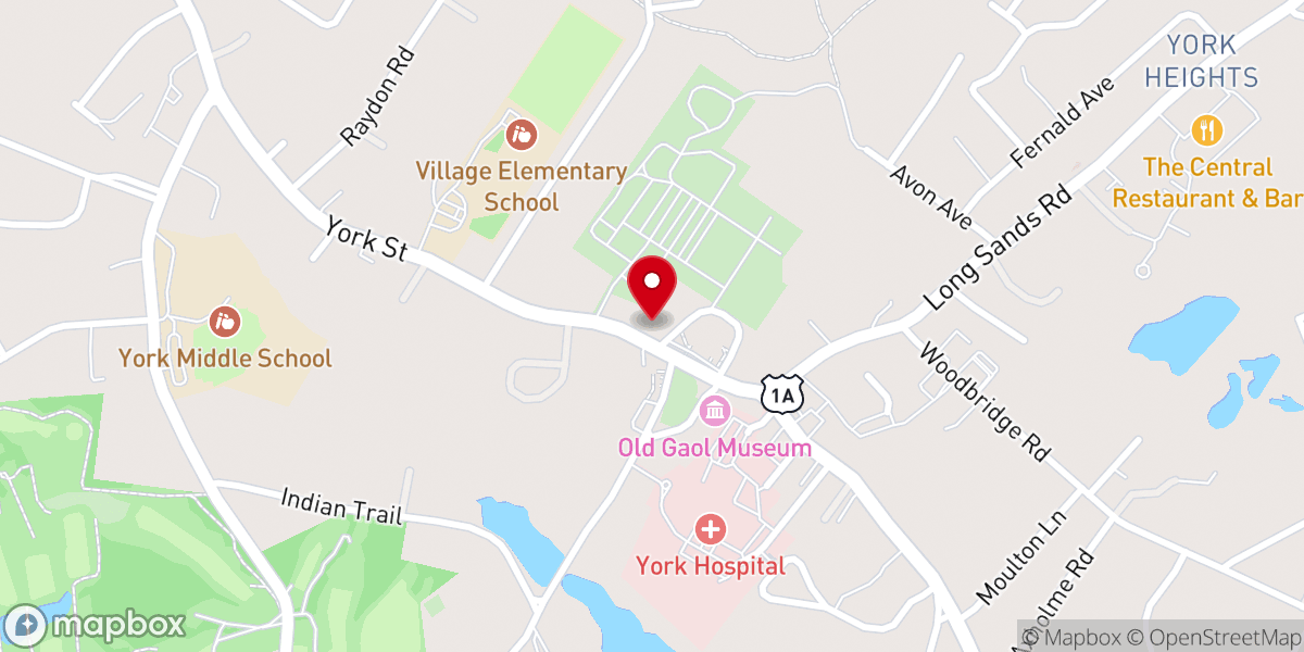 Map showing location of First Parish Congregational