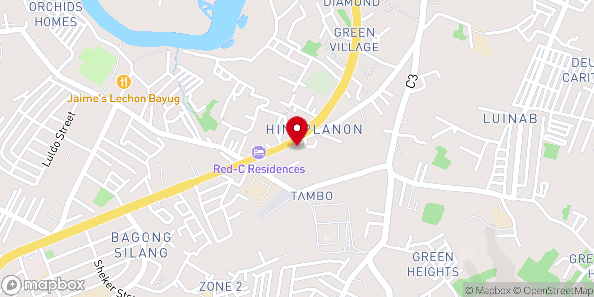 Map showing location of San Lorenzo Ruiz Parish Church