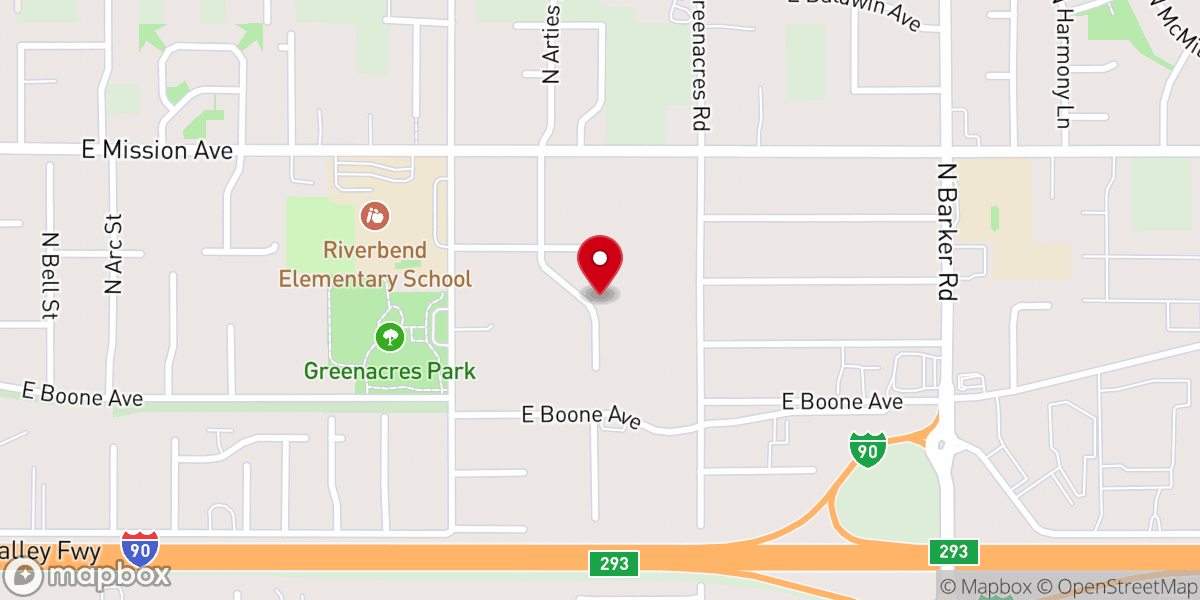 Map showing location of East Gate Open Bible Church