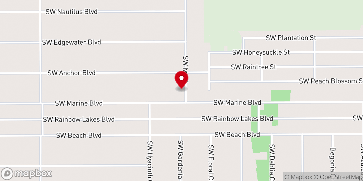 Map showing location of Calvary Baptist Temple