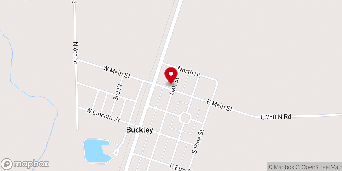 Map showing location of St John's Lutheran Parsonage