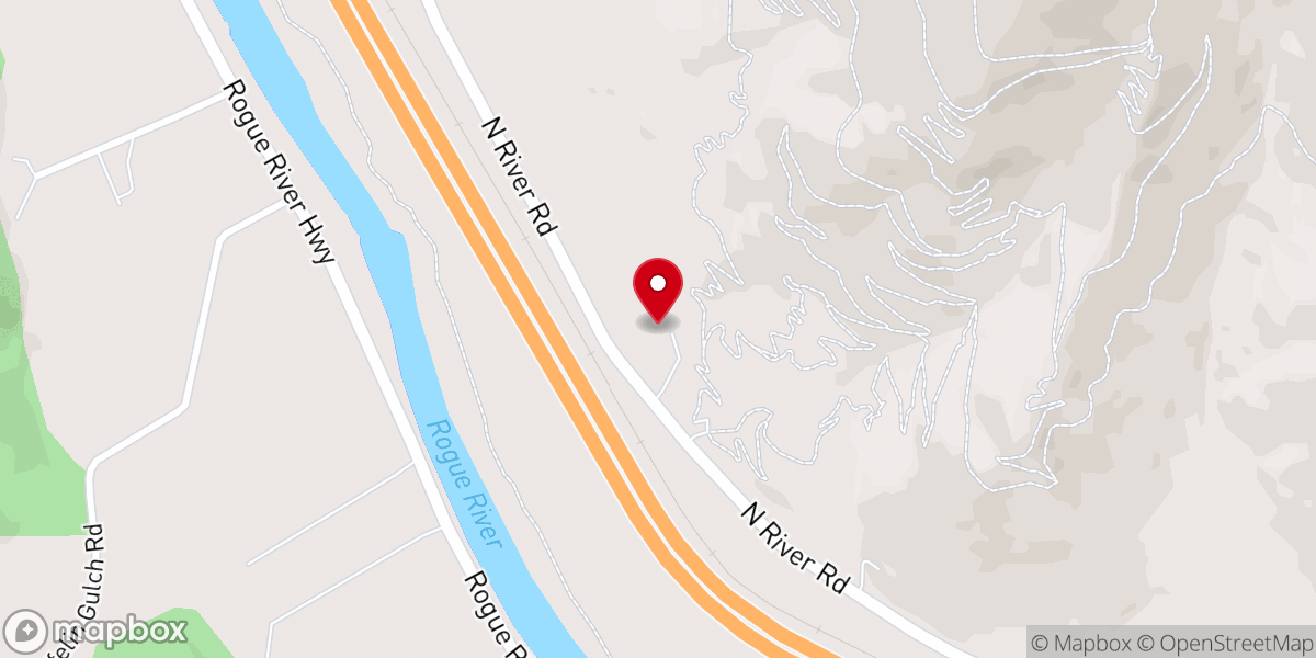Map showing location of SDA Rogue River - Food Distribution Center