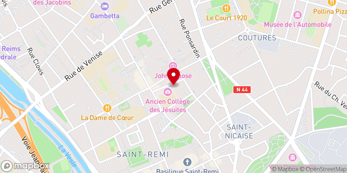 Map showing location of Église Saint-Maurice