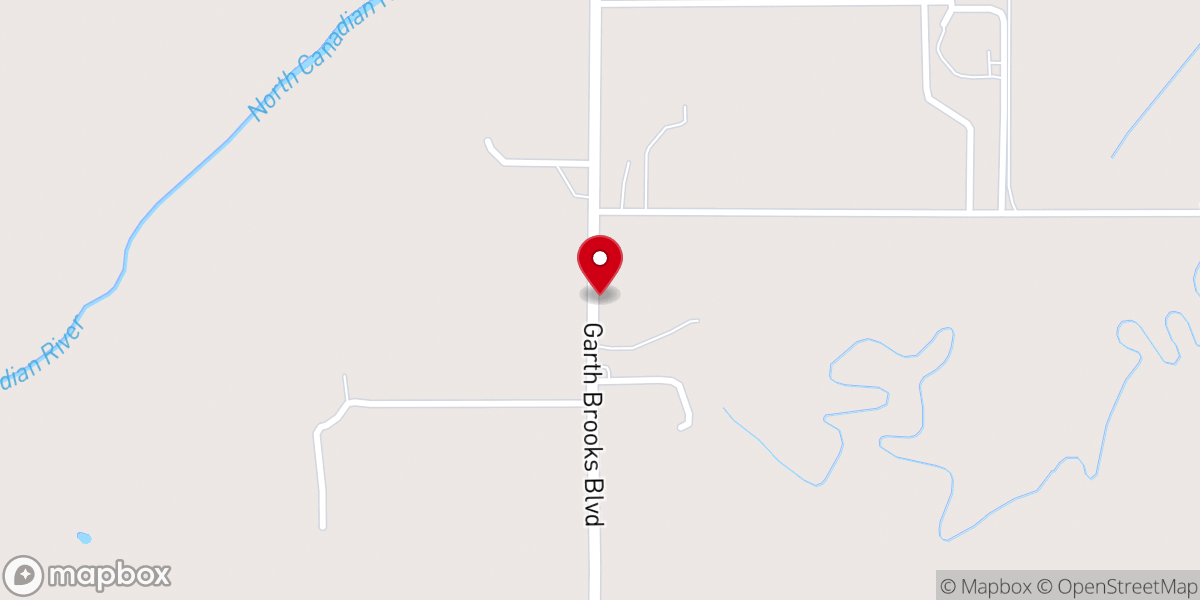 Map showing location of Yukon Christian Church