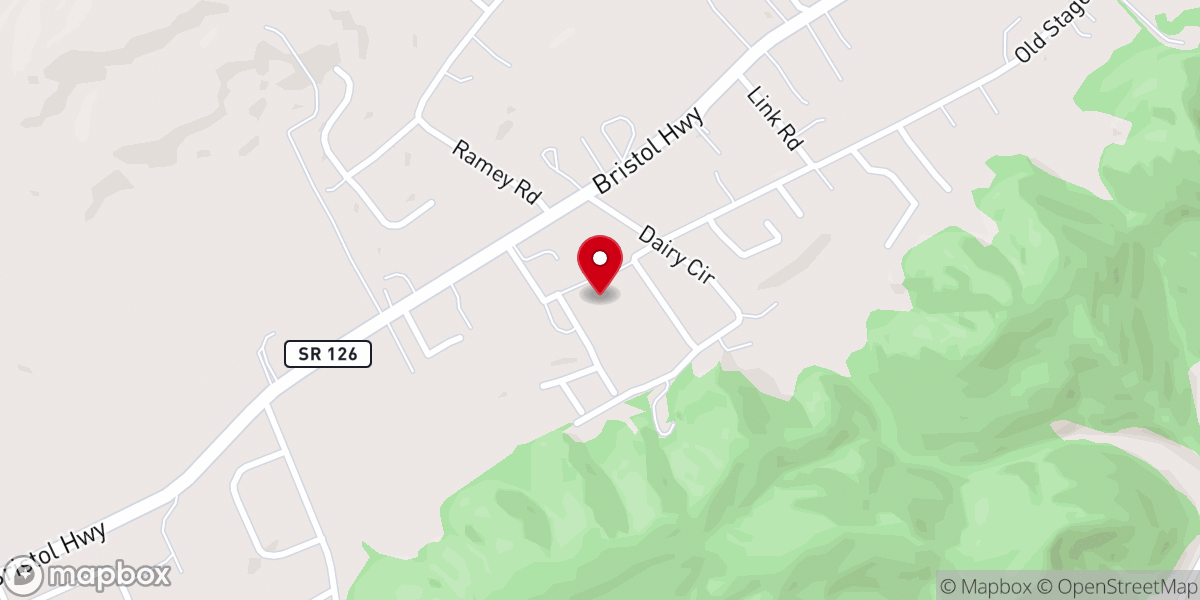 Map showing location of Bethel View Baptist Church