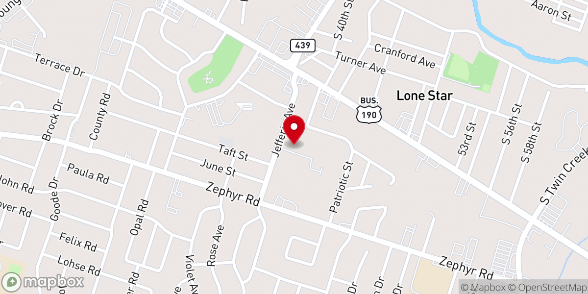 Map showing location of Anderson Chapel Ame Church Youth Center