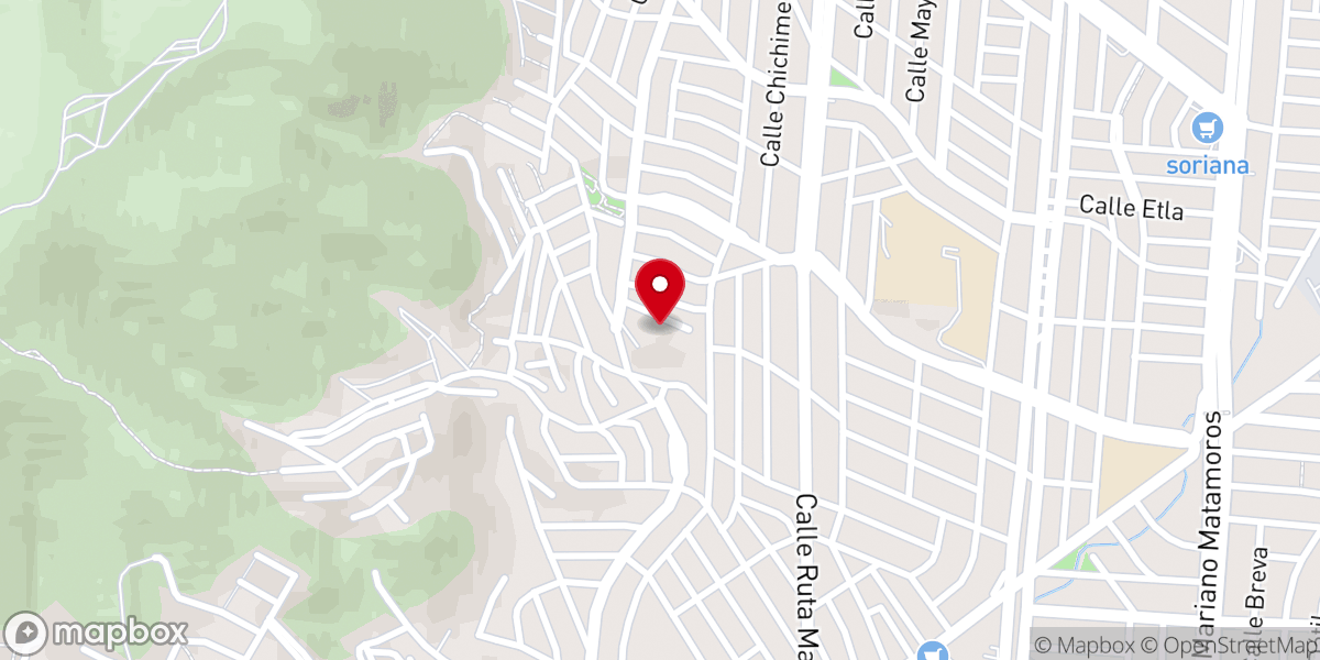 Map showing location of Iglesia Cristiana Monte Horeb