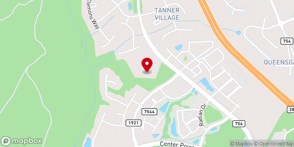 Map showing location of Crestwood Church | Midlothian