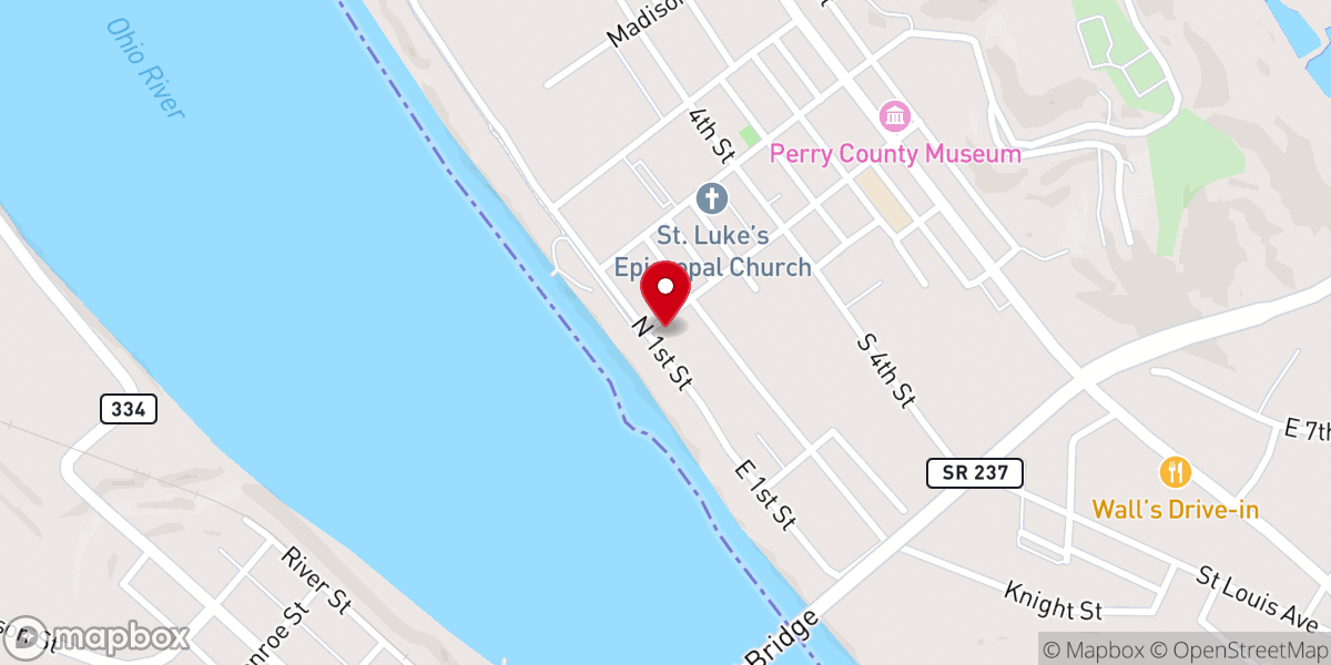 Map showing location of Agape Community Church