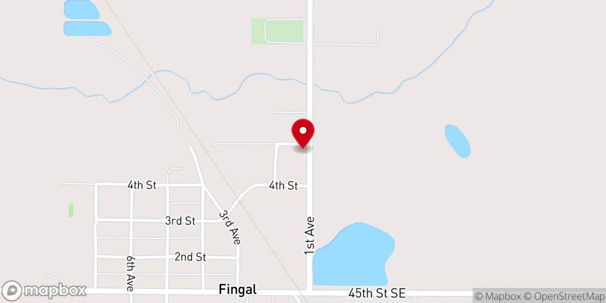 Map showing location of Holy Trinity Catholic Church