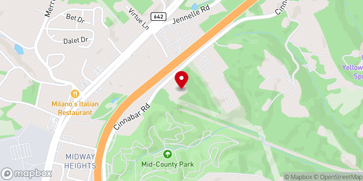 Map showing location of Redeemer Associate Reformed Presbyterian Church