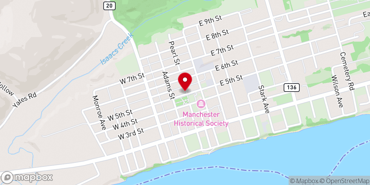 Map showing location of Pentalcostal Church of God