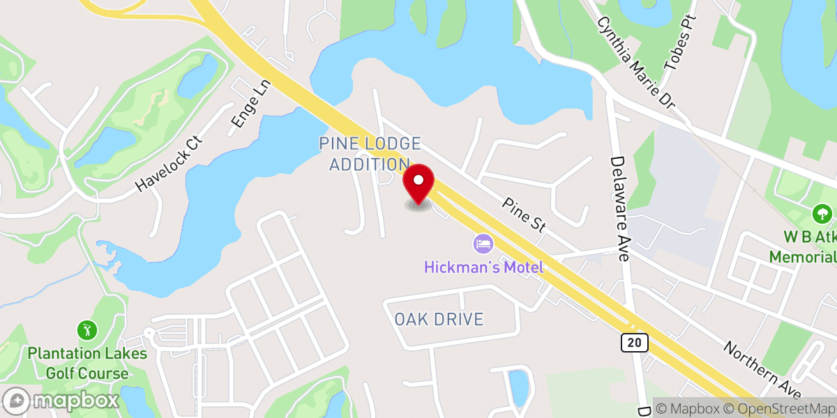 Map showing location of Millsboro Bible Church