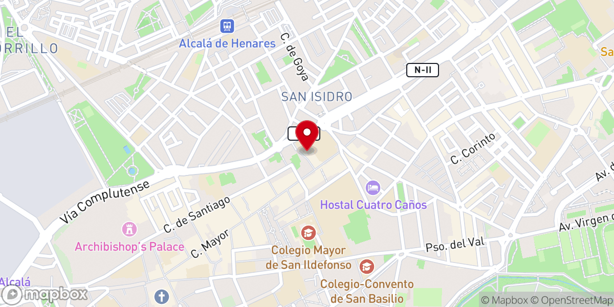 Map showing location of Capilla de las Santas Formas - Adoración Perpetua