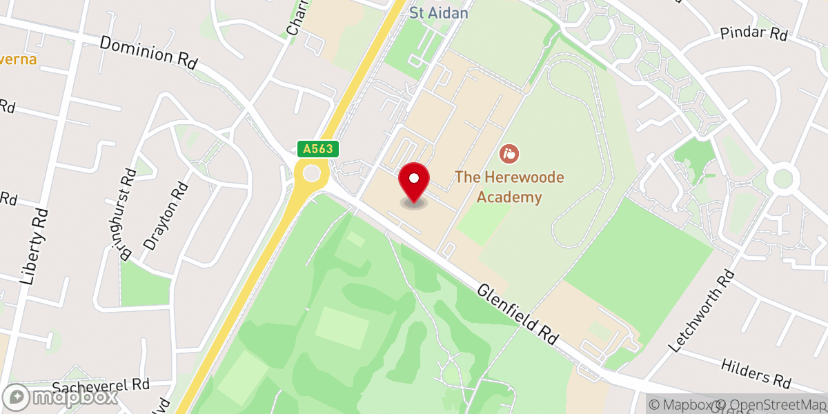 Map showing location of AFM Leicester Jubilee Church
