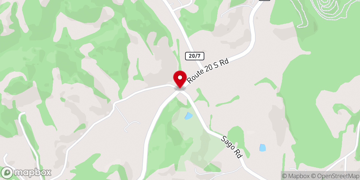 Map showing location of Randy Brown Memorial Chapel