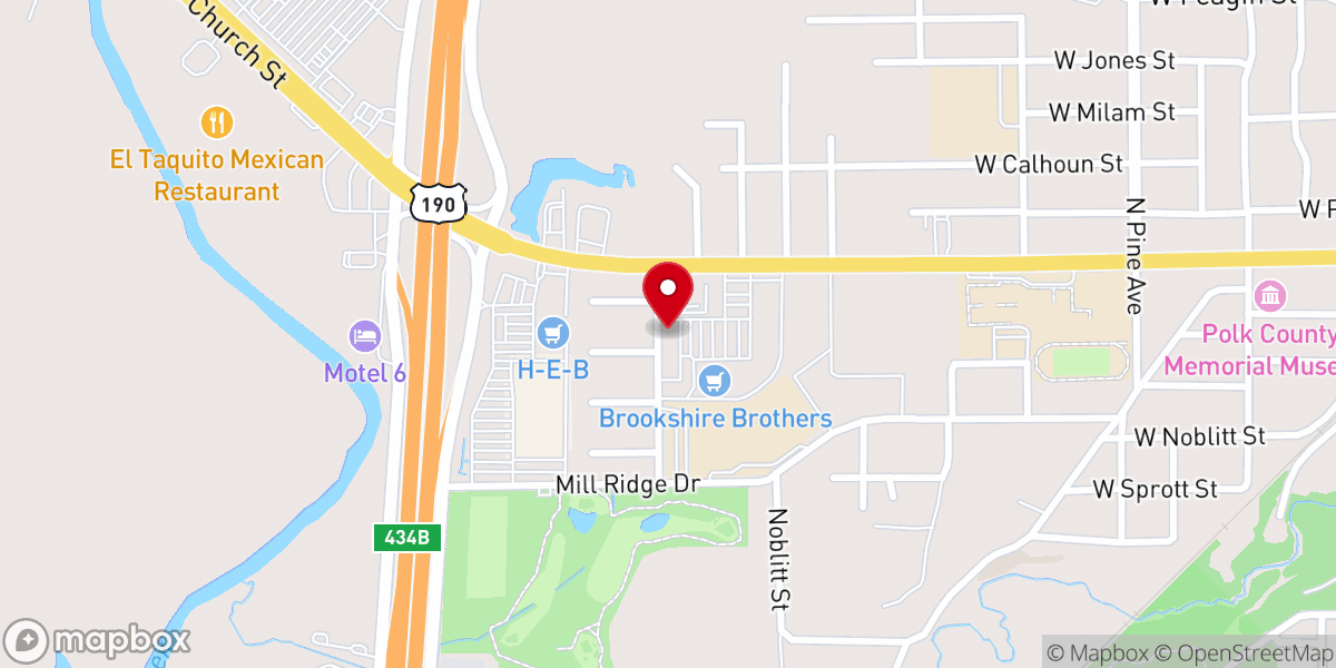 Map showing location of Patron Grill