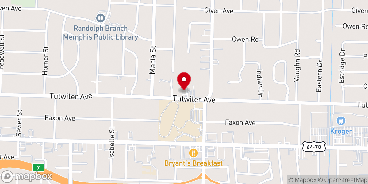 Map showing location of Family Tabernacle Church of God