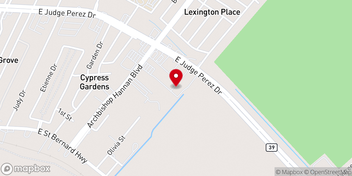 Map showing location of The Tabernacle Church