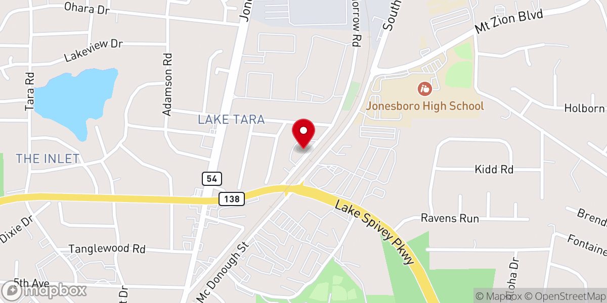 Map showing location of Impact Ministry Family Worship Center