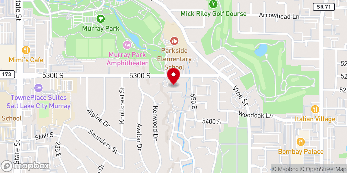 Map showing location of Murray Park Church of Christ - Food Distribution Center