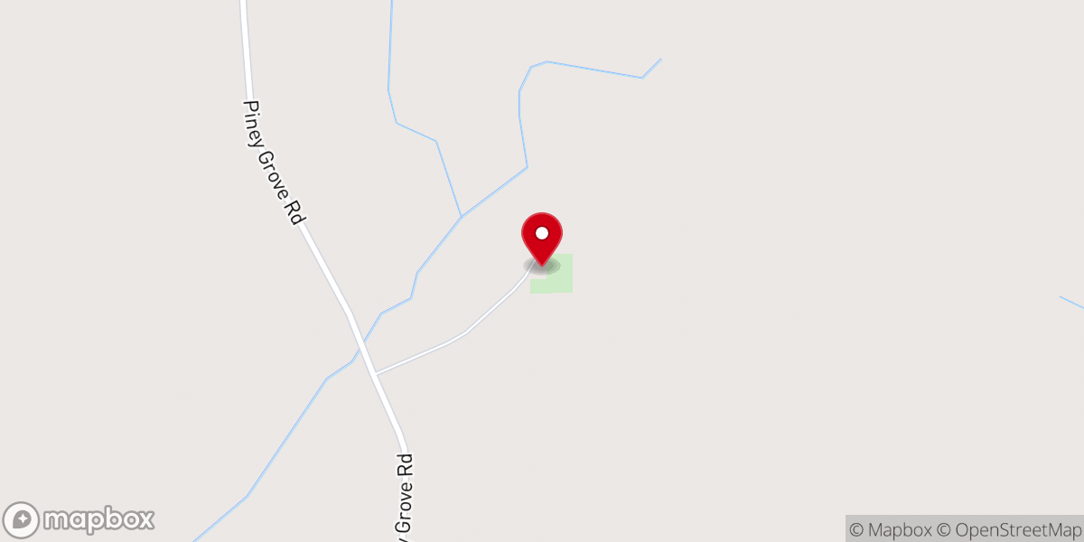 Map showing location of Greater Piney Grove Bapt Chr