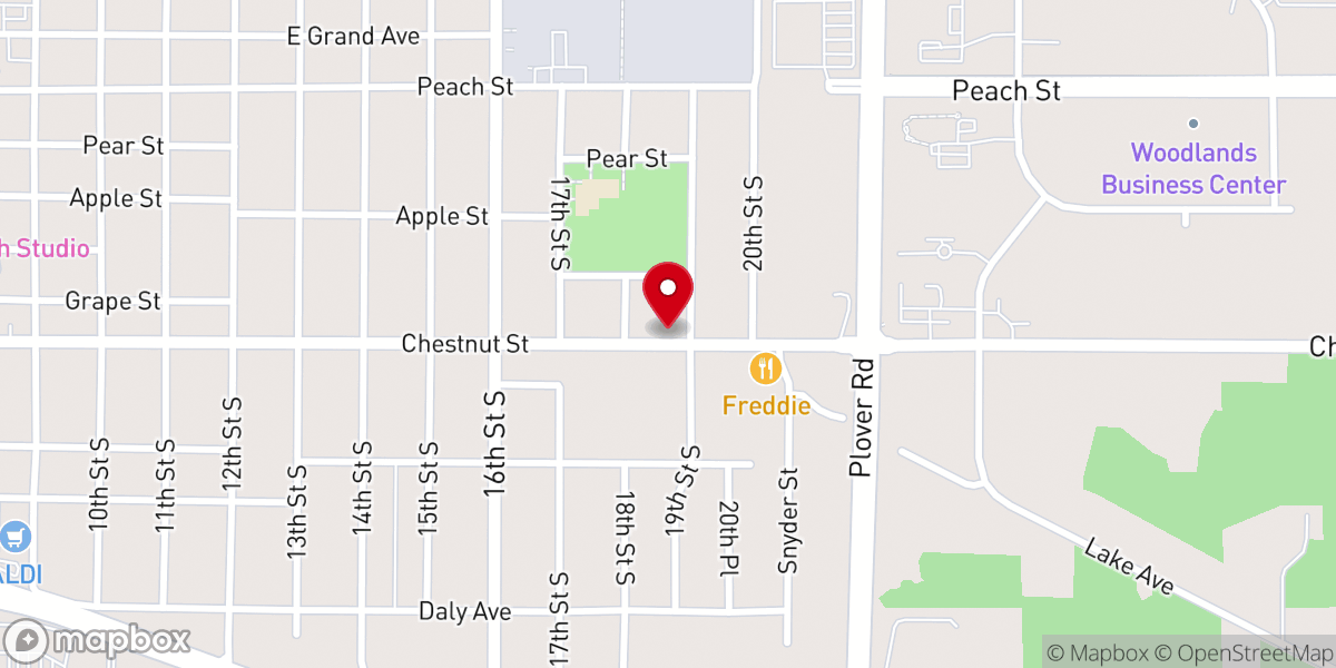 Map showing location of Buckman Robert