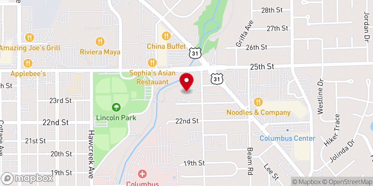 Map showing location of Healing-Waters-Ministries Church
