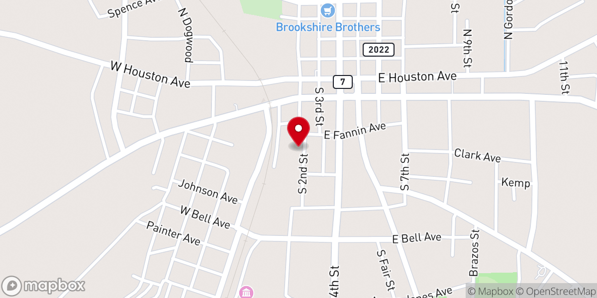 Map showing location of St. Luke Missionary Baptist Church