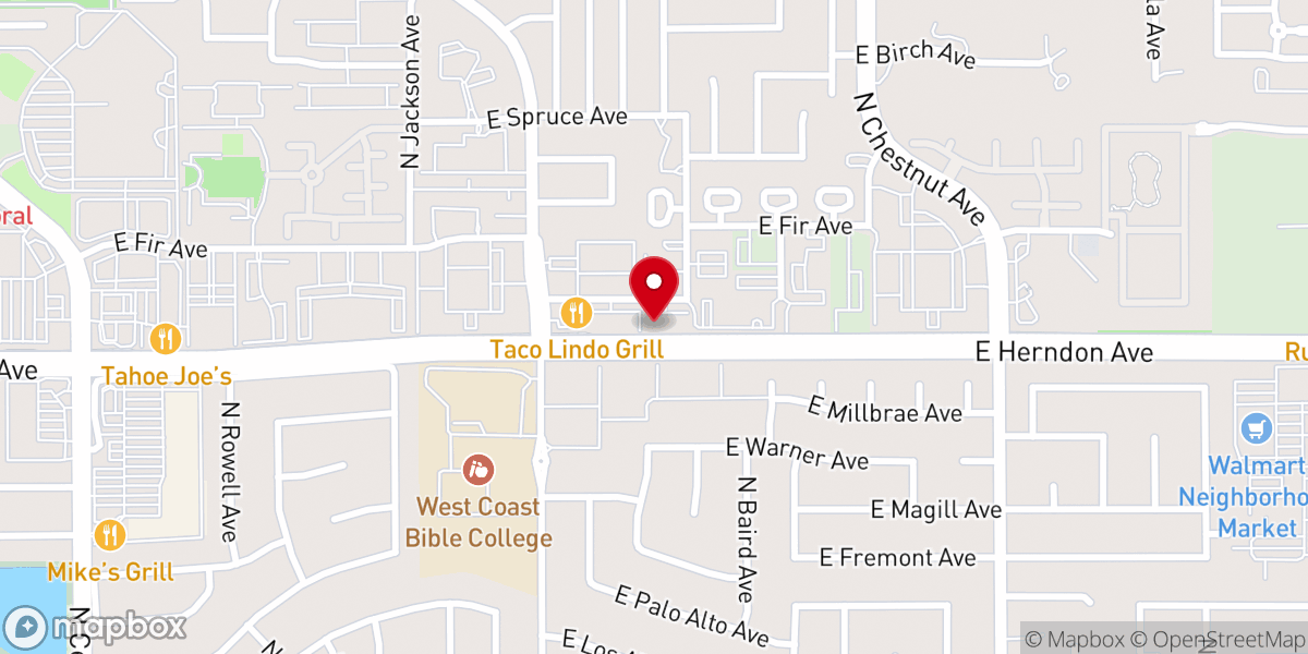Map showing location of Grace Bible Church